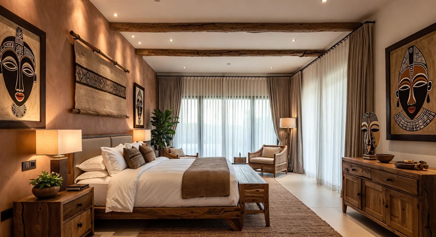 African Bedroom design preview