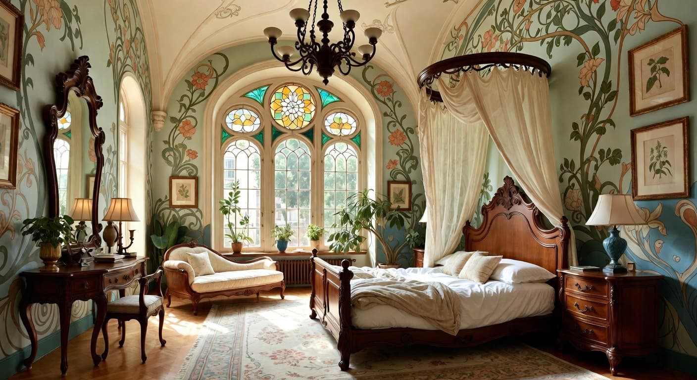 Art Nouveau Bedroom design preview