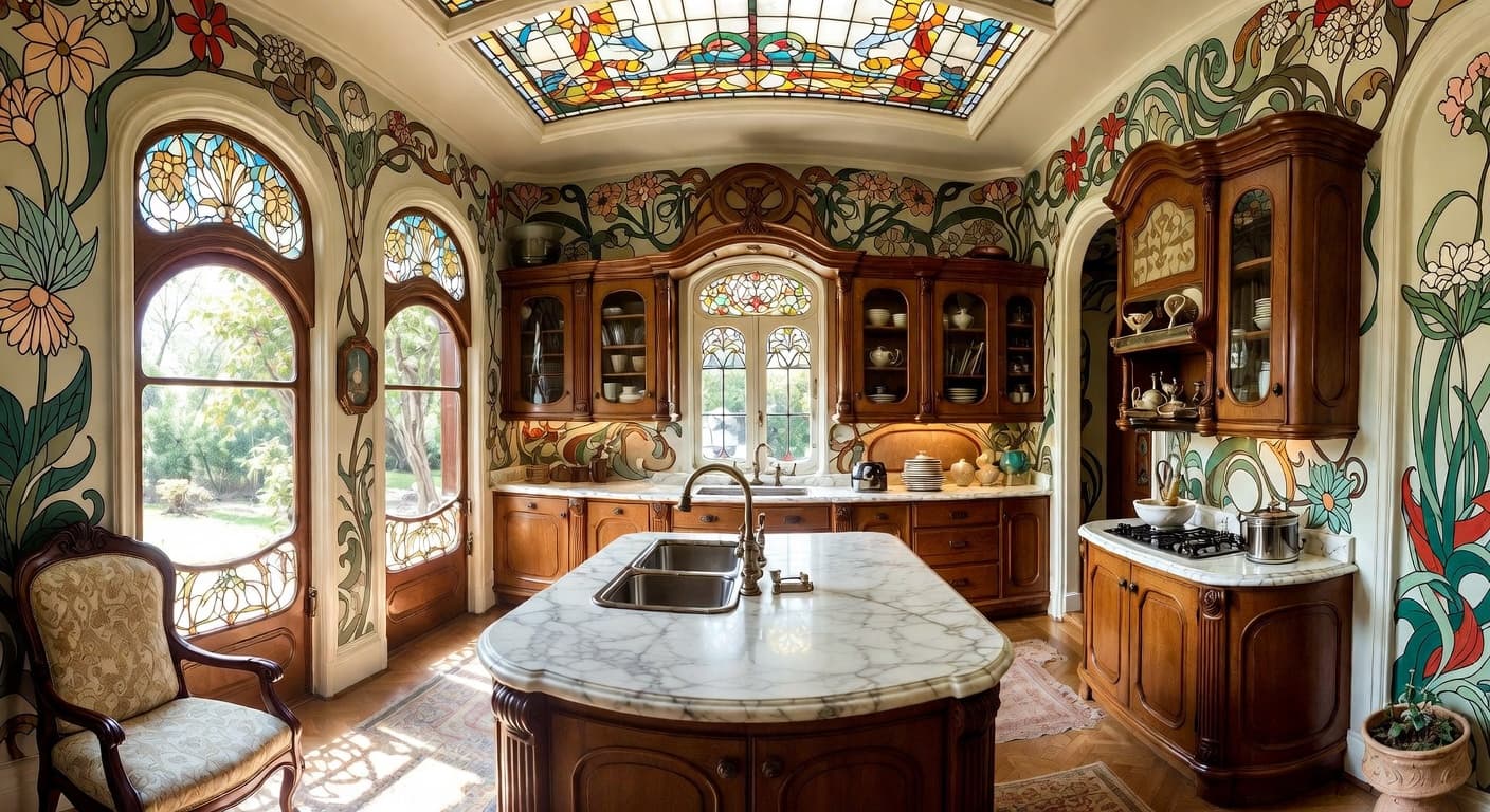 Art Nouveau Kitchen design preview