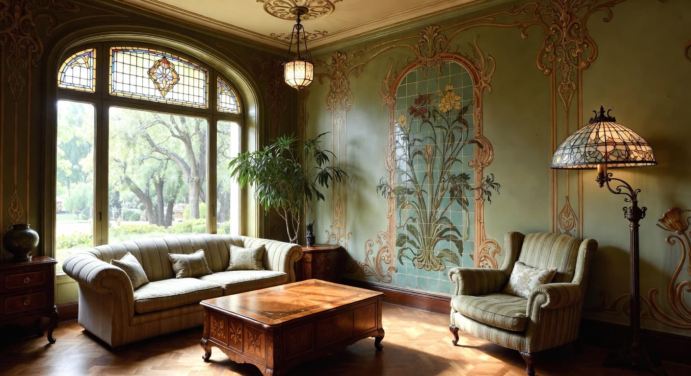 Art Nouveau Living Room design preview