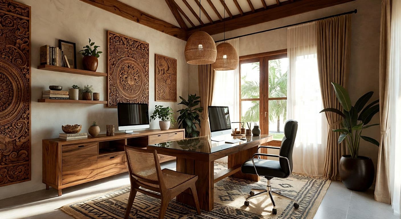 Balinese Home Office design preview