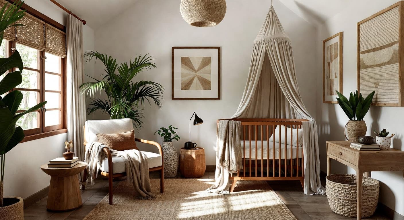 Balinese nursery interior design - featuring balinese style furniture, decor, colors, and layout ideas for your nursery