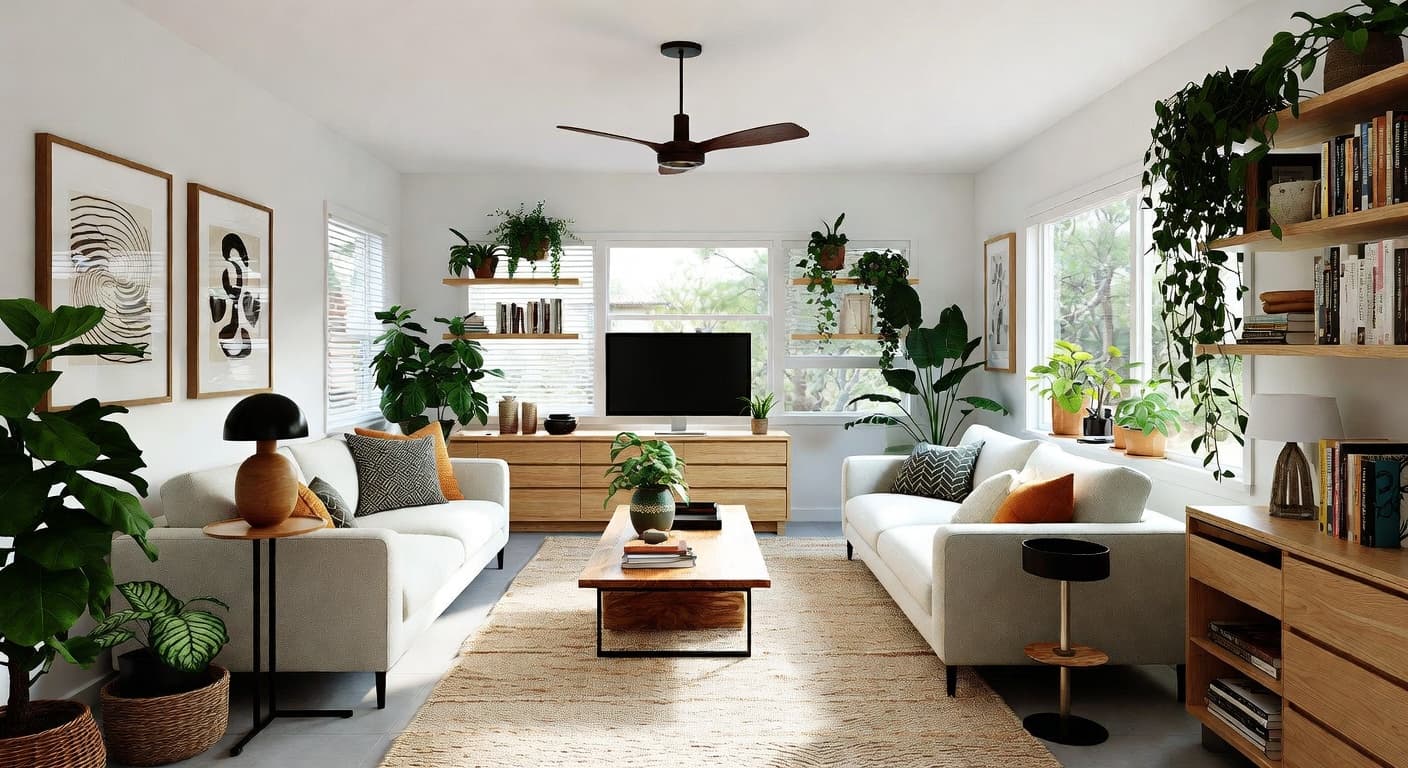 Biophilic utility room interior design - featuring biophilic style furniture, decor, colors, and layout ideas for your utility room