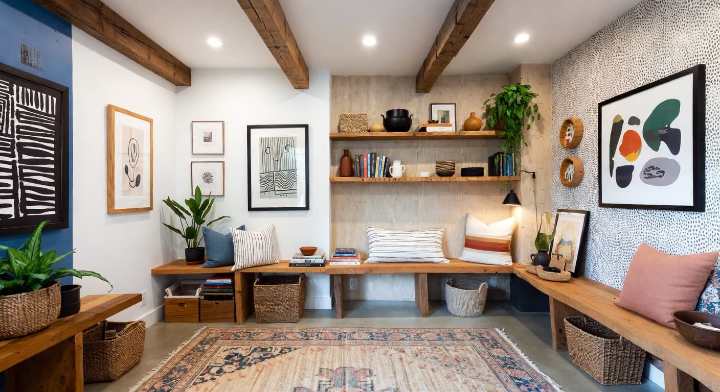 Bohemian Mudroom design preview