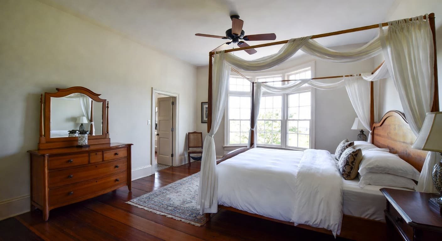 British Colonial Bedroom design preview