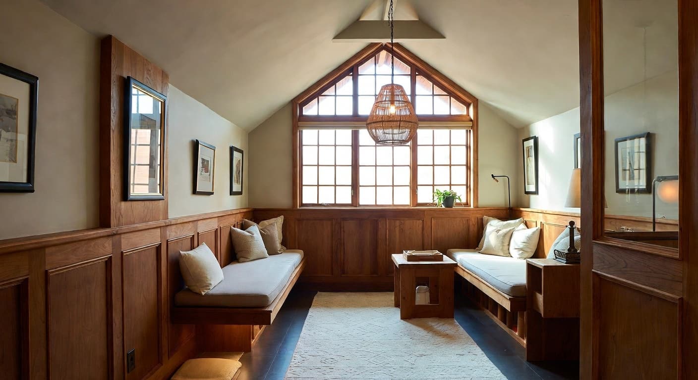 British Colonial sauna / spa room interior design - featuring british colonial style furniture, decor, colors, and layout ideas for your sauna / spa room