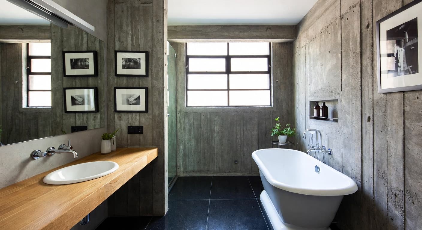 Brutalist Bathroom design preview