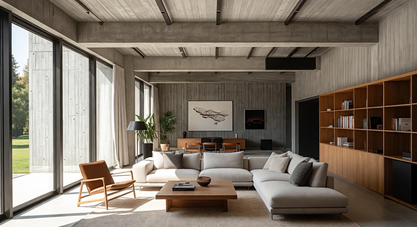 Brutalist Living Room design preview