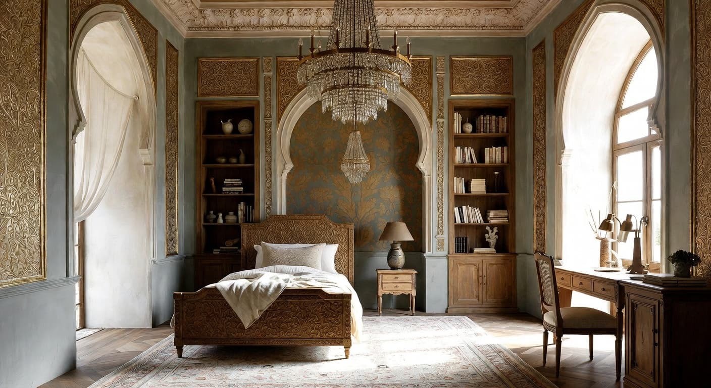 Byzantine kids room interior design - featuring byzantine style furniture, decor, colors, and layout ideas for your kids room