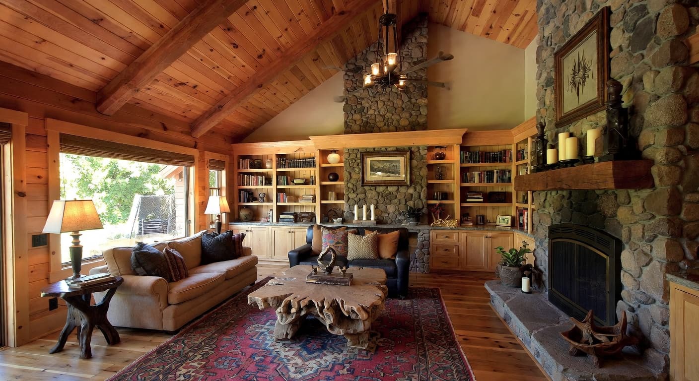 Cabin utility room interior design - featuring cabin style furniture, decor, colors, and layout ideas for your utility room