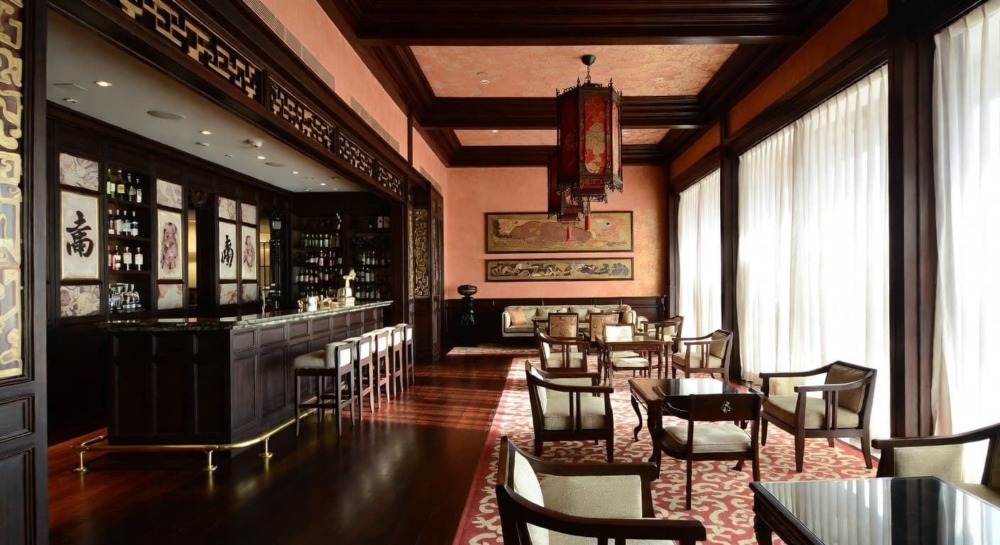 Chinese bar room interior design - featuring chinese style furniture, decor, colors, and layout ideas for your bar room