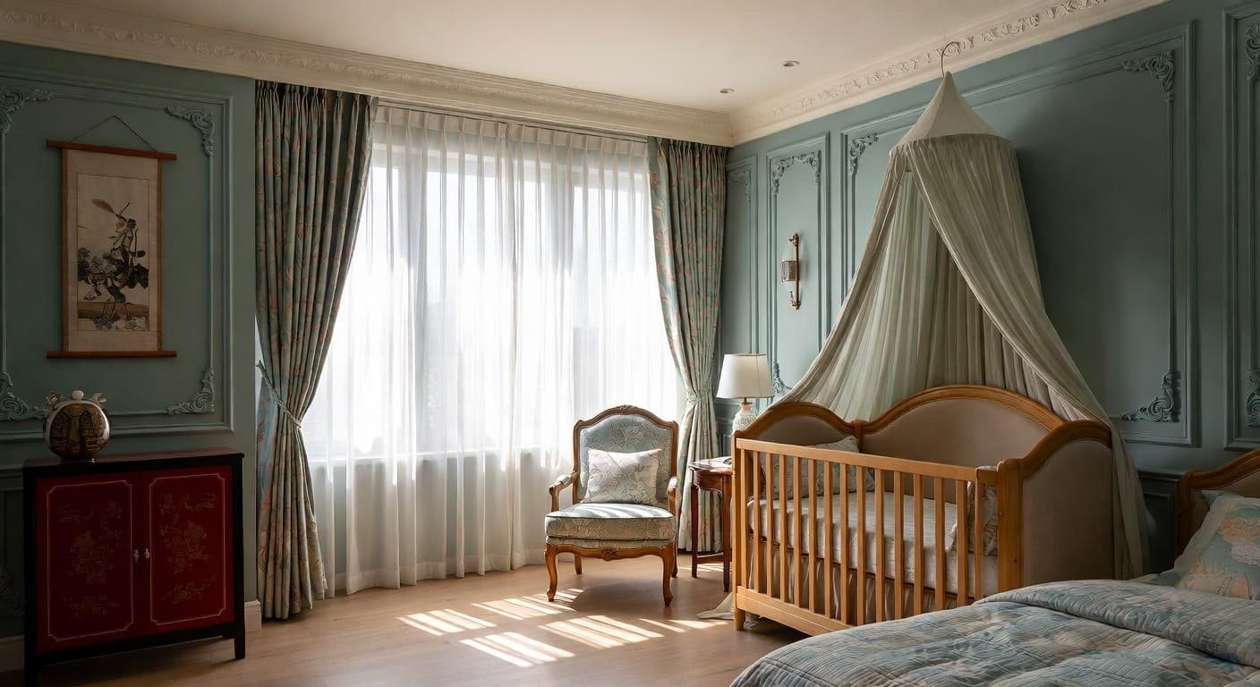 Chinese nursery interior design - featuring chinese style furniture, decor, colors, and layout ideas for your nursery