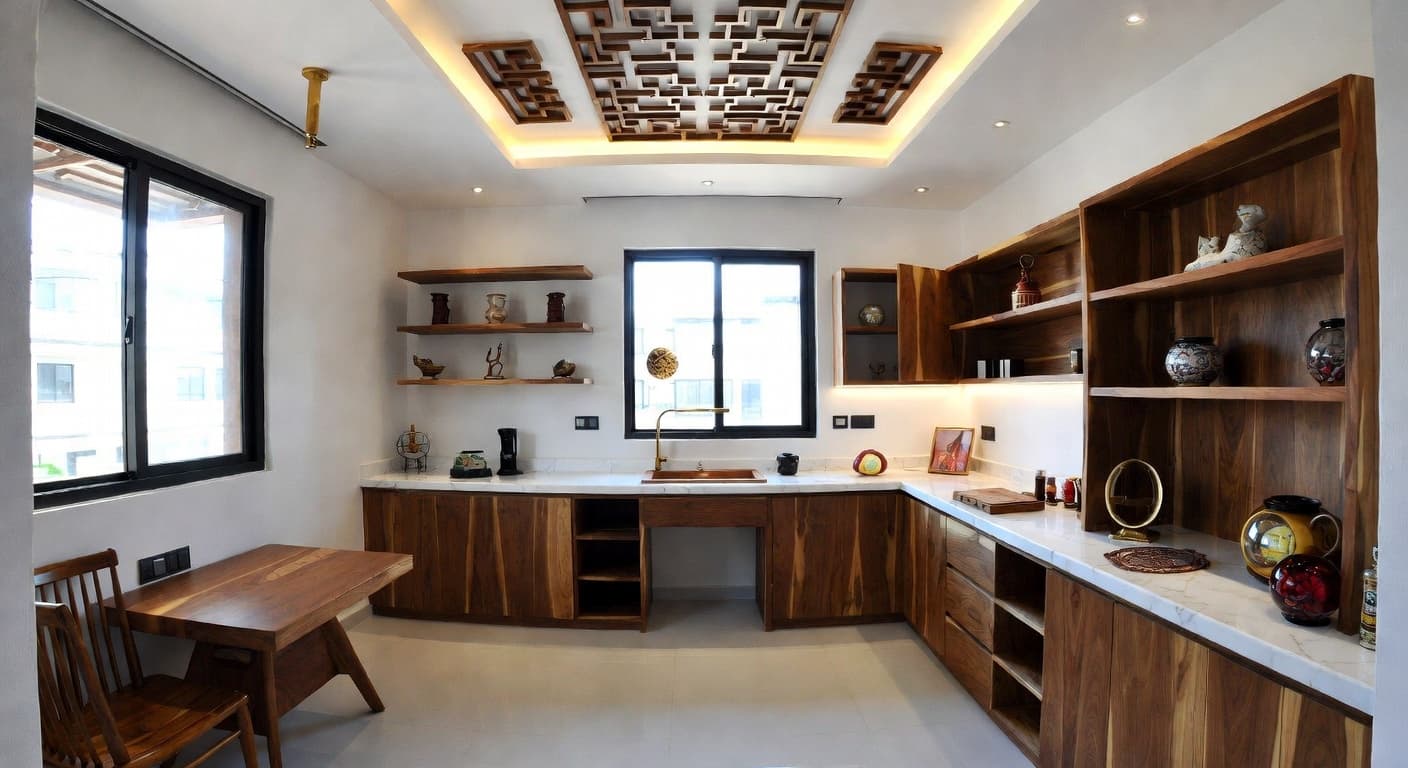 Chinese utility room interior design - featuring chinese style furniture, decor, colors, and layout ideas for your utility room