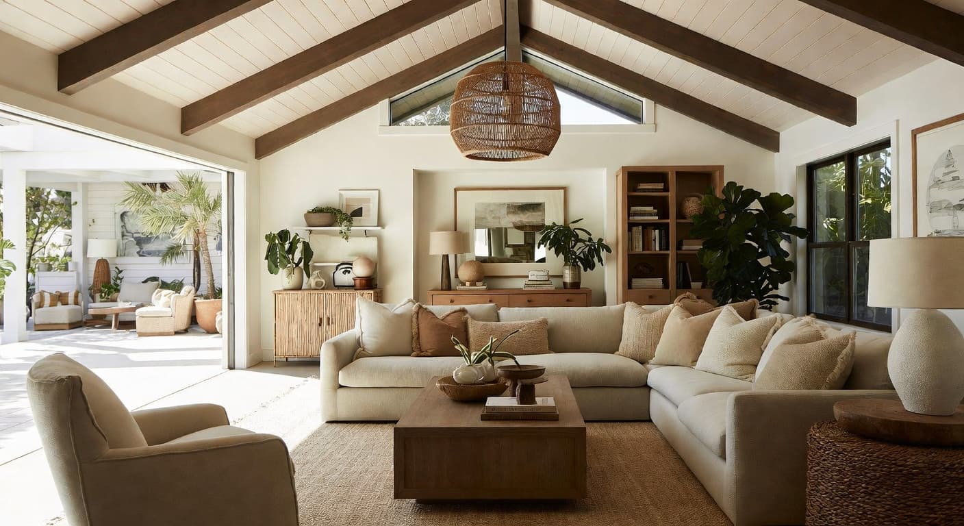 Coastal Grandmother garage interior interior design - featuring coastal grandmother style furniture, decor, colors, and layout ideas for your garage interior