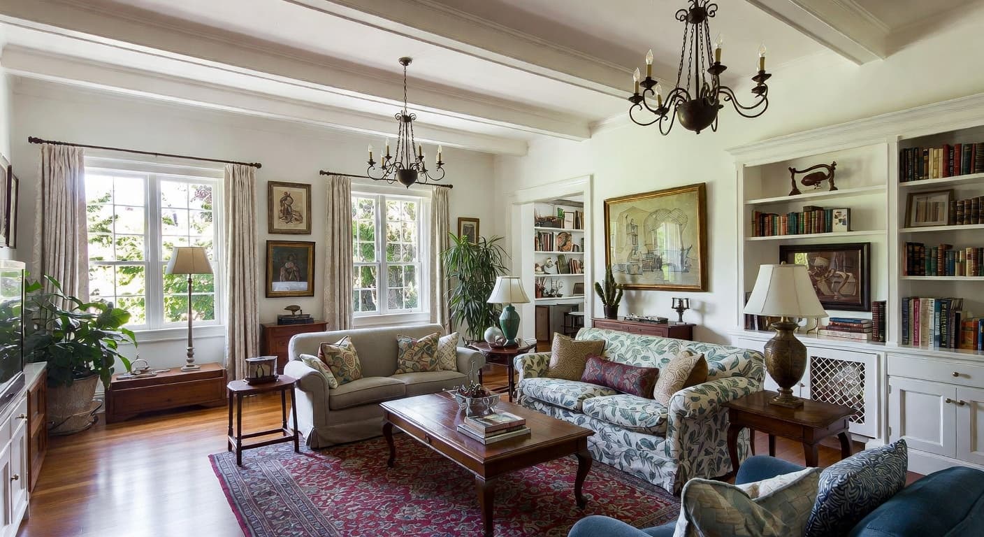 Colonial Living Room design preview