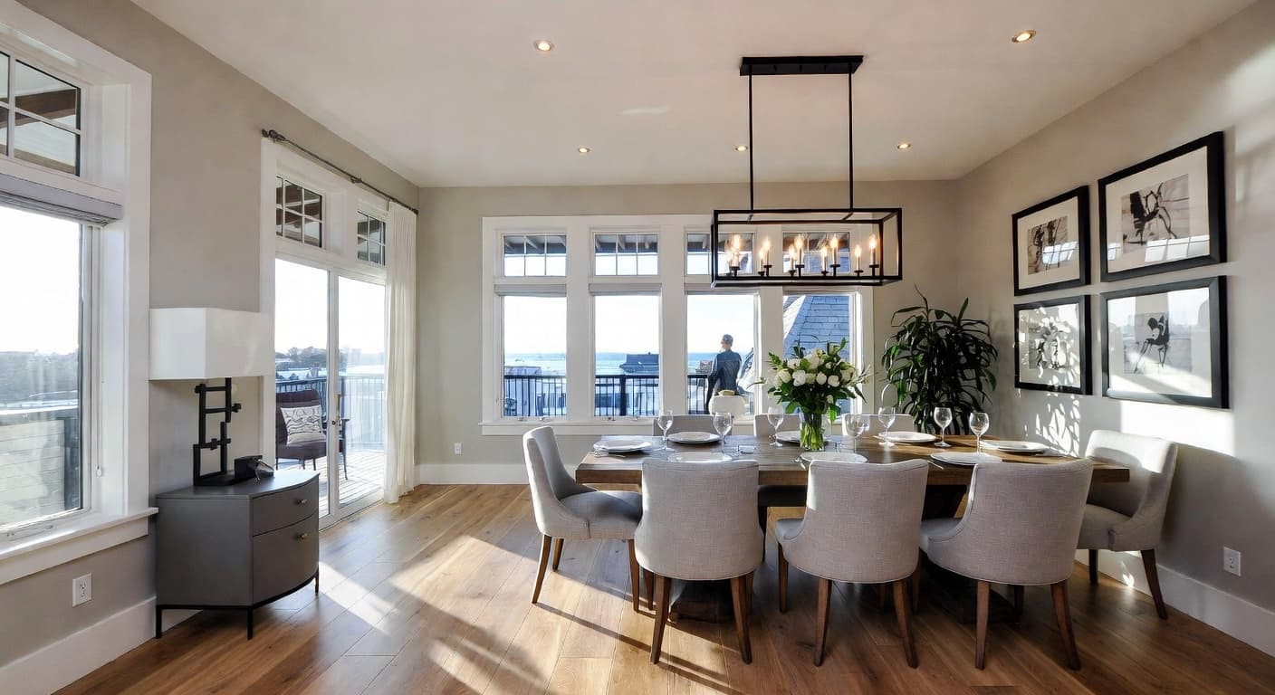 Contemporary breakfast nook interior design - featuring contemporary style furniture, decor, colors, and layout ideas for your breakfast nook