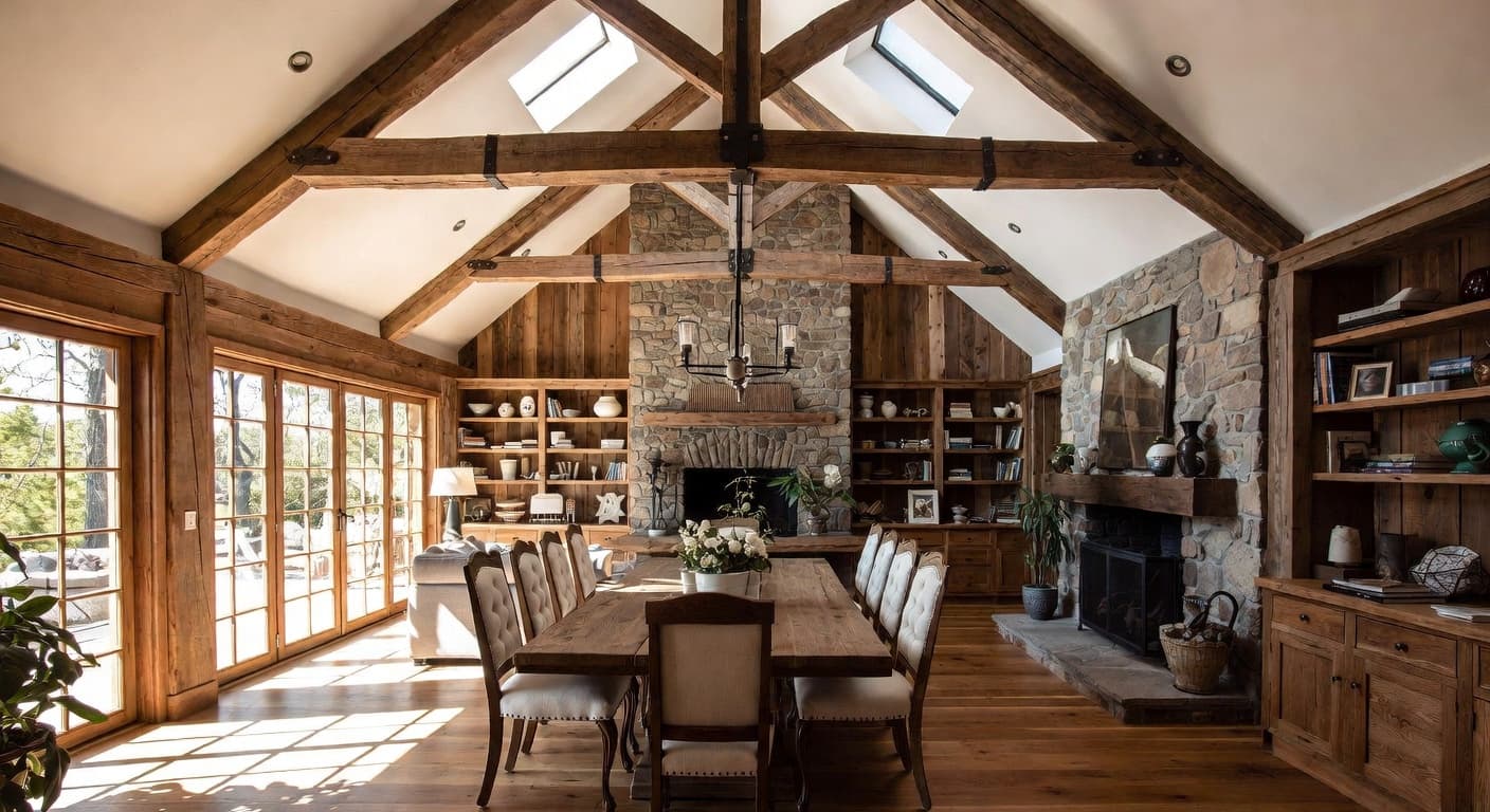 Cottage workshop interior design - featuring cottage style furniture, decor, colors, and layout ideas for your workshop