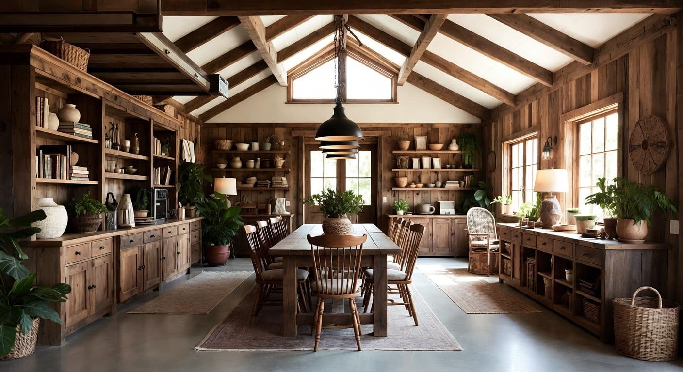 Cottagecore garage interior interior design - featuring cottagecore style furniture, decor, colors, and layout ideas for your garage interior