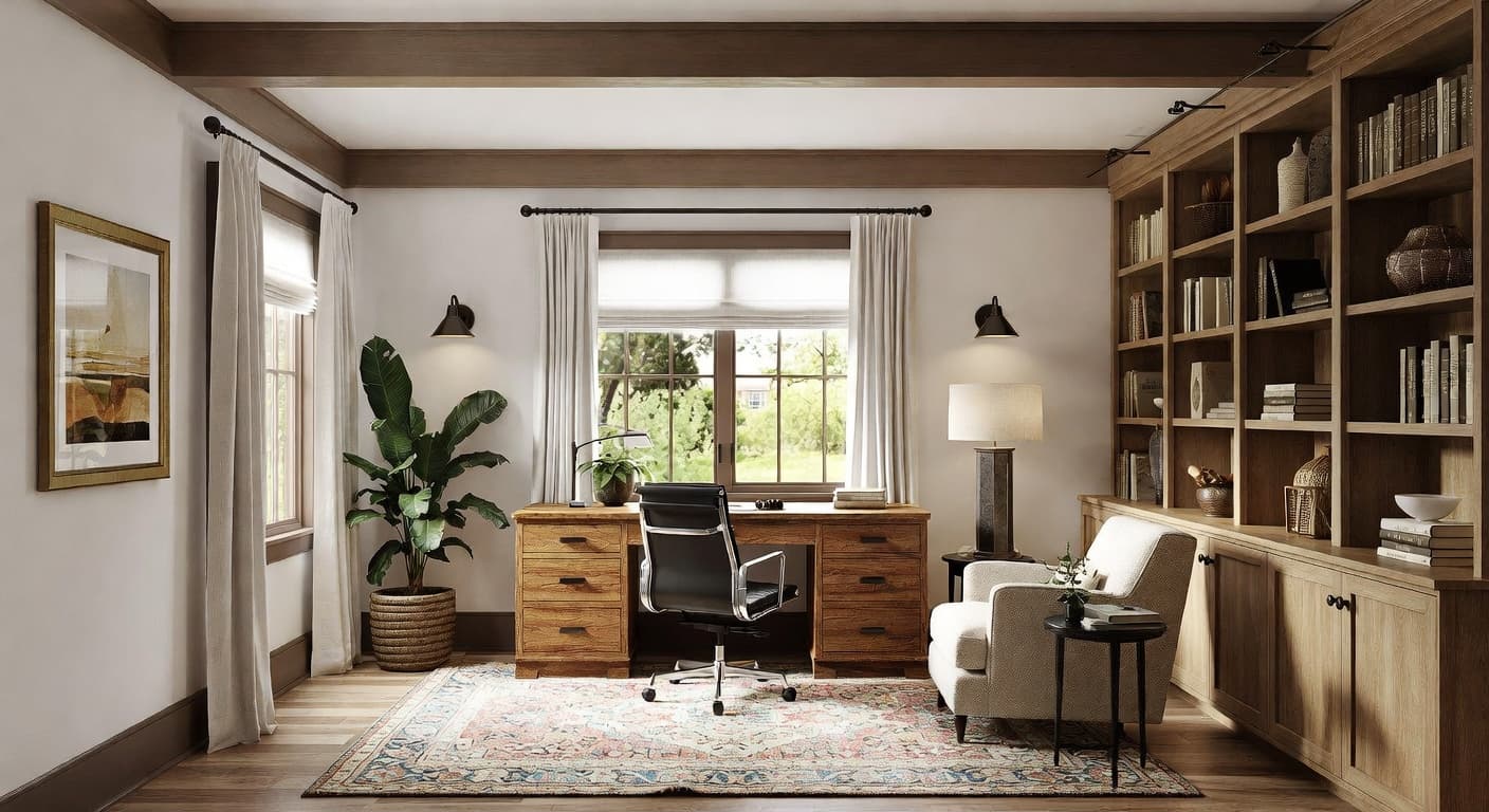 Craftsman Home Office design preview