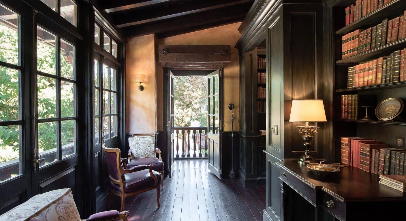 Dark Academia Balcony / Terrace design preview