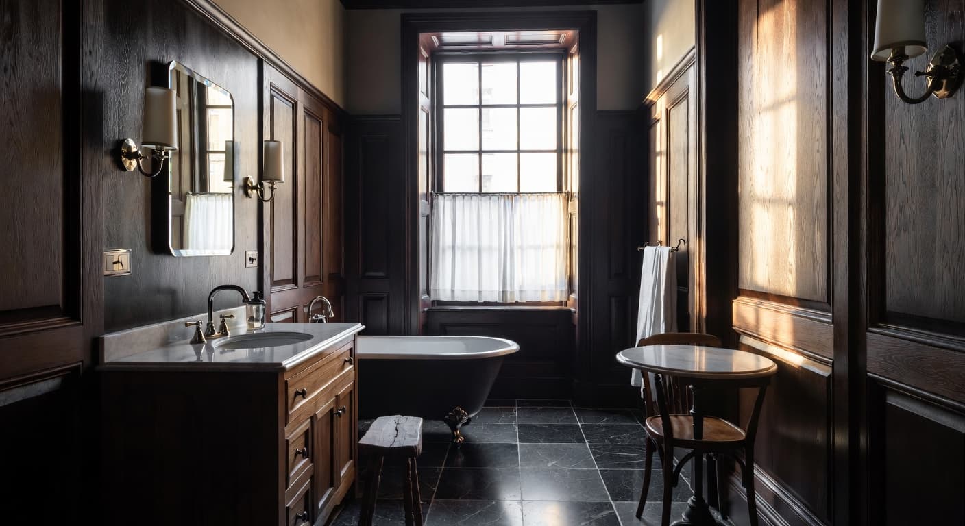 Dark Academia Bathroom design preview