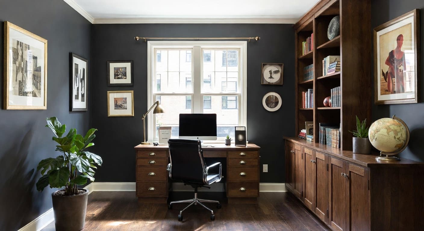 Dark Academia Home Office design preview