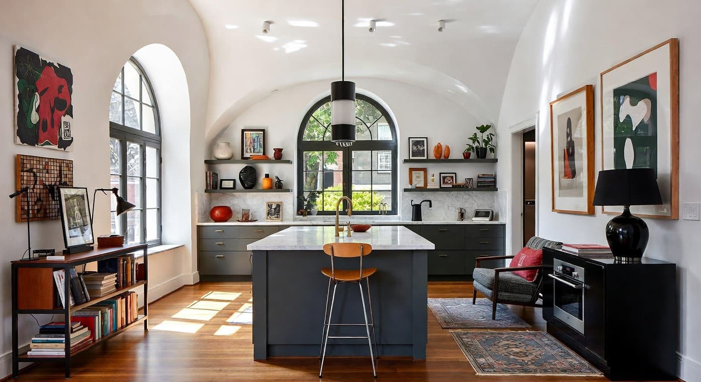 Deconstructivism butler's pantry interior design - featuring deconstructivism style furniture, decor, colors, and layout ideas for your butler's pantry