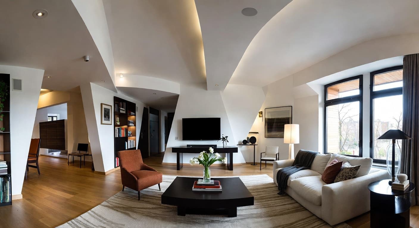 Deconstructivism Living Room design preview