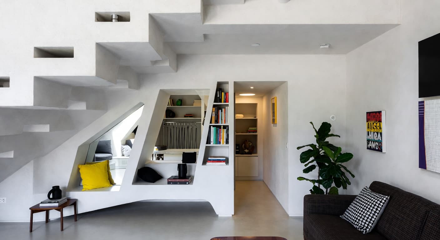 Deconstructivism mudroom interior design - featuring deconstructivism style furniture, decor, colors, and layout ideas for your mudroom