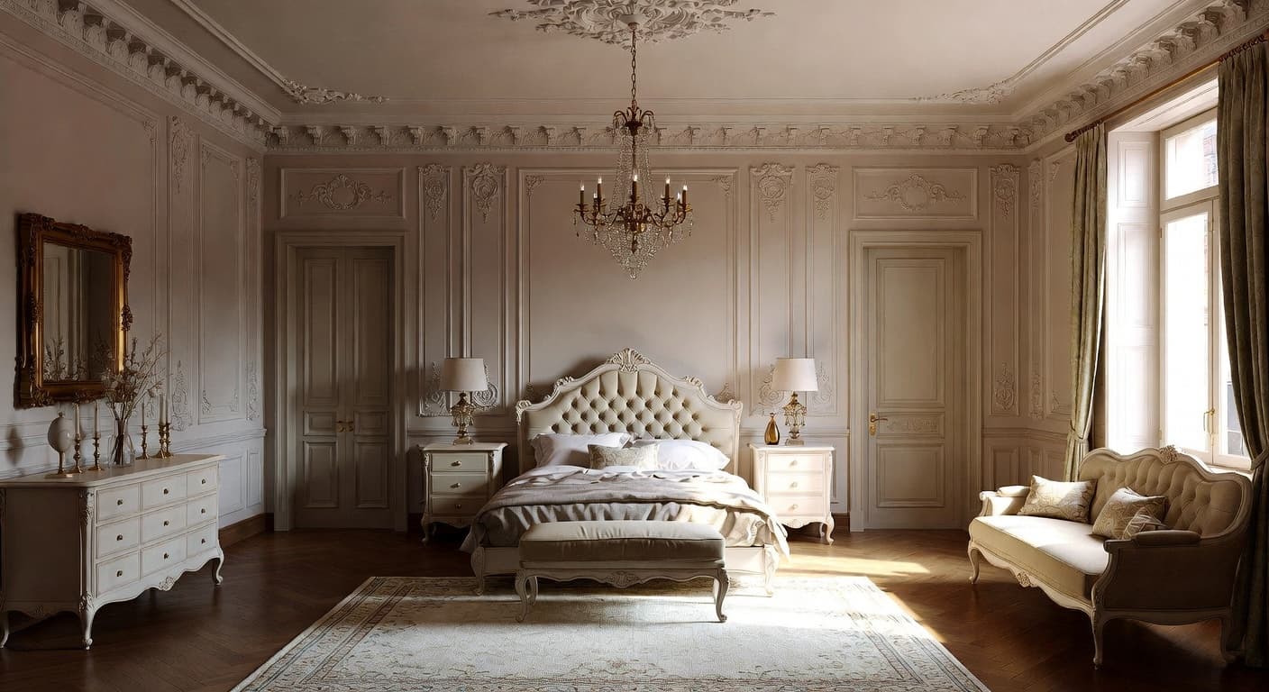 Digital Baroque Bedroom design preview