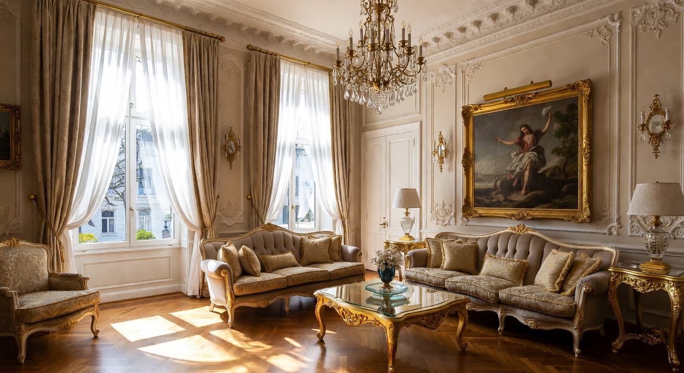 Digital Baroque Living Room design preview