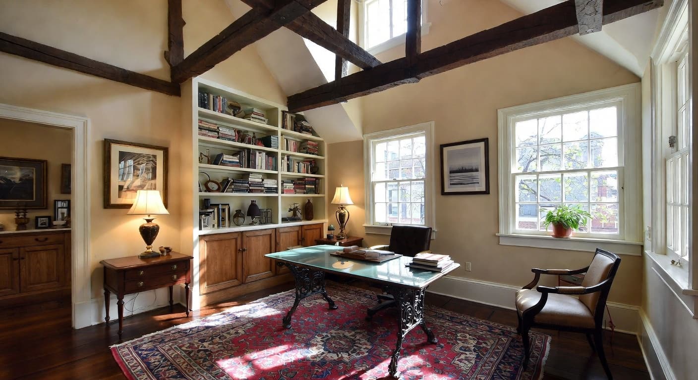 Dutch Colonial Home Office design preview