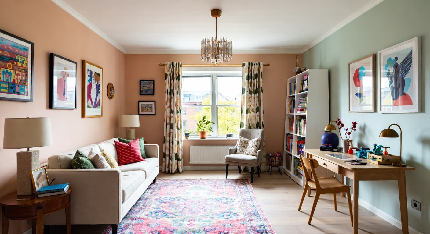 Eclectic kids room interior design - featuring eclectic style furniture, decor, colors, and layout ideas for your kids room