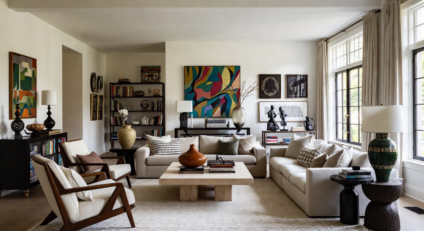 Eclectic Living Room design preview