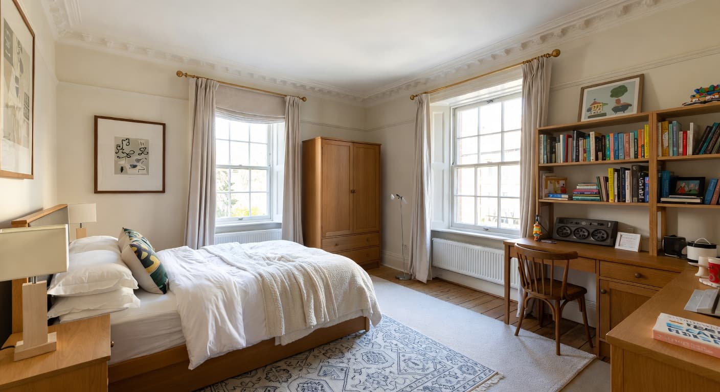 Edwardian kids room interior design - featuring edwardian style furniture, decor, colors, and layout ideas for your kids room