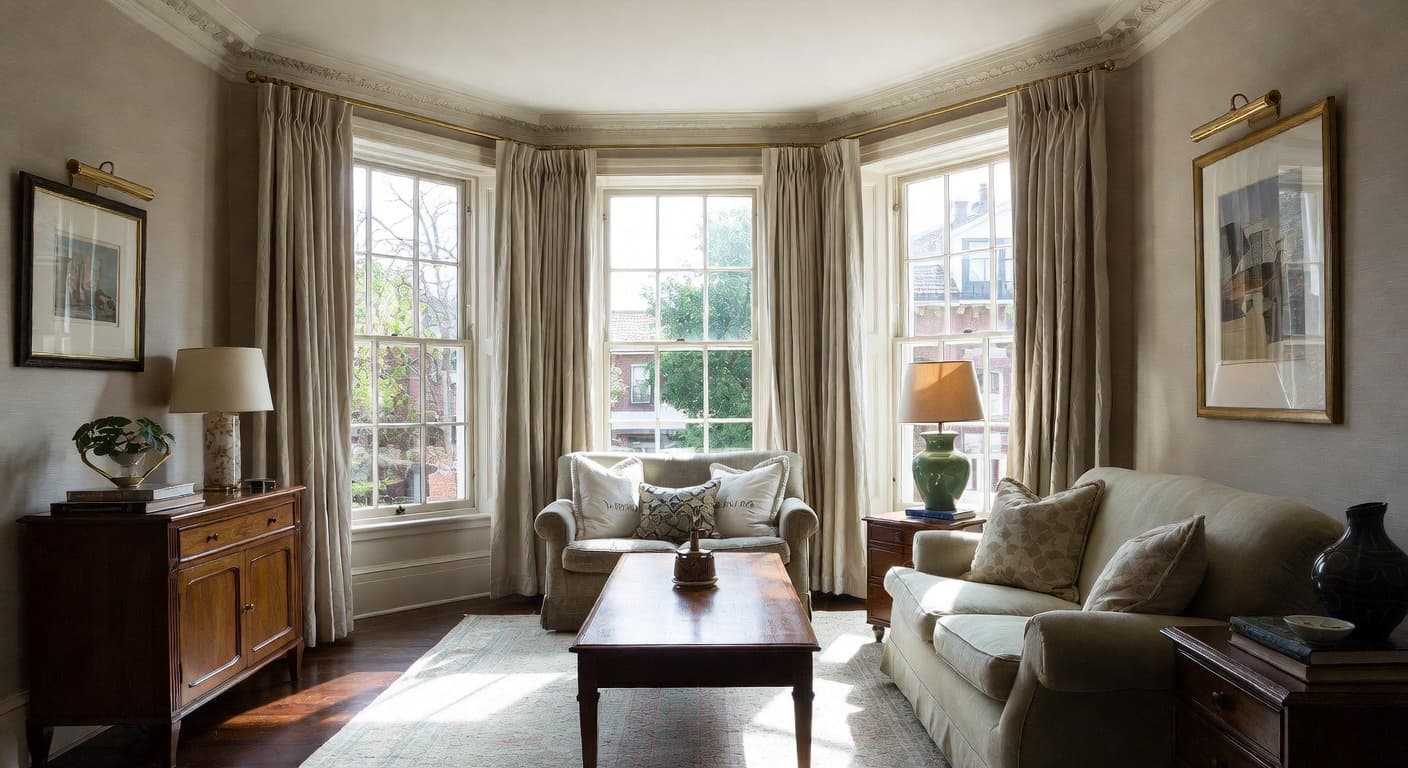 Edwardian meditation space interior design - featuring edwardian style furniture, decor, colors, and layout ideas for your meditation space