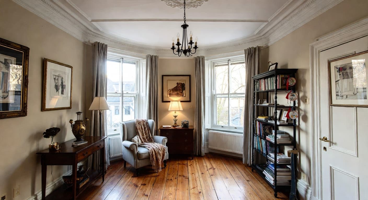 Edwardian pet room interior design - featuring edwardian style furniture, decor, colors, and layout ideas for your pet room