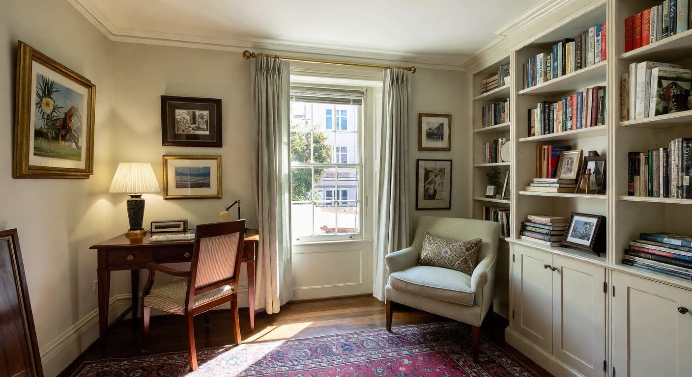 Edwardian playroom interior design - featuring edwardian style furniture, decor, colors, and layout ideas for your playroom