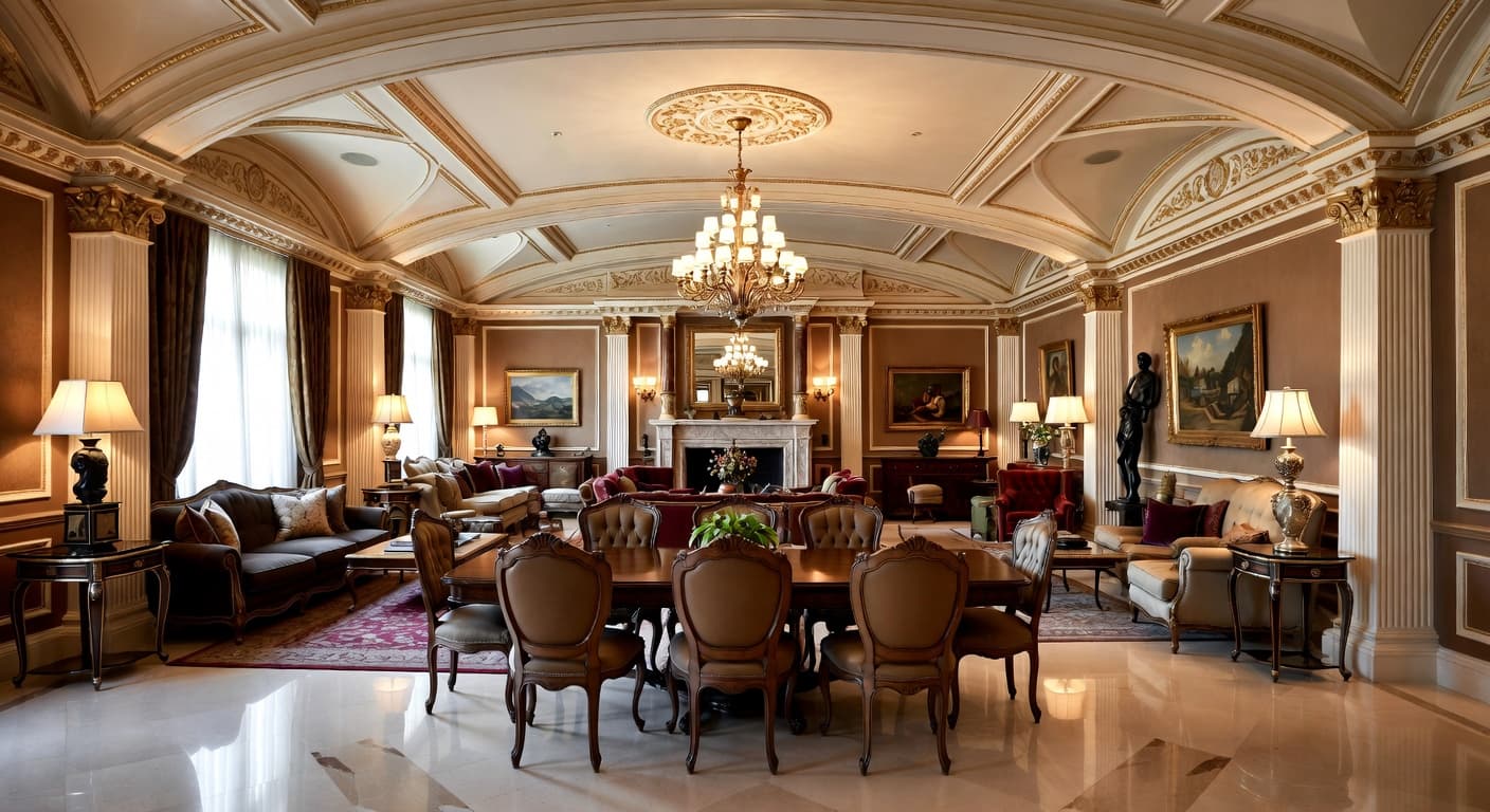 Empire garage interior interior design - featuring empire style furniture, decor, colors, and layout ideas for your garage interior