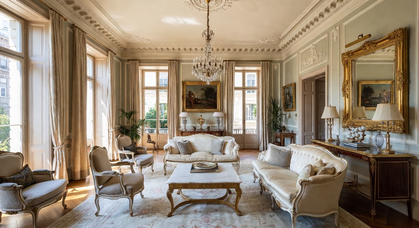 Empire outdoor space interior design - featuring empire style furniture, decor, colors, and layout ideas for your outdoor space