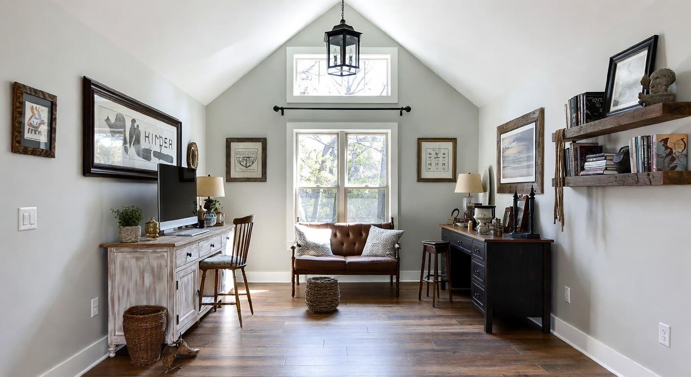 Farmhouse pet room interior design - featuring farmhouse style furniture, decor, colors, and layout ideas for your pet room