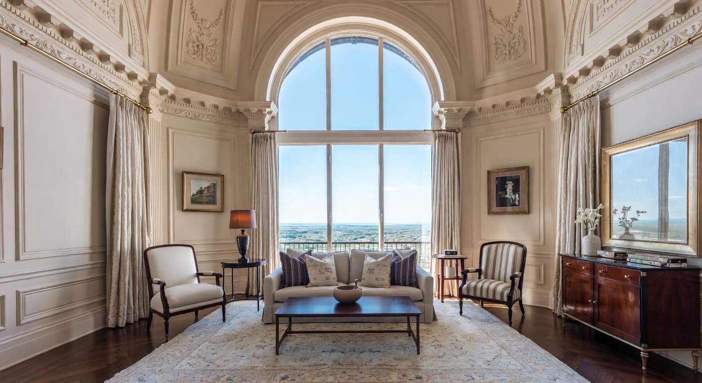 Federal observatory interior design - featuring federal style furniture, decor, colors, and layout ideas for your observatory