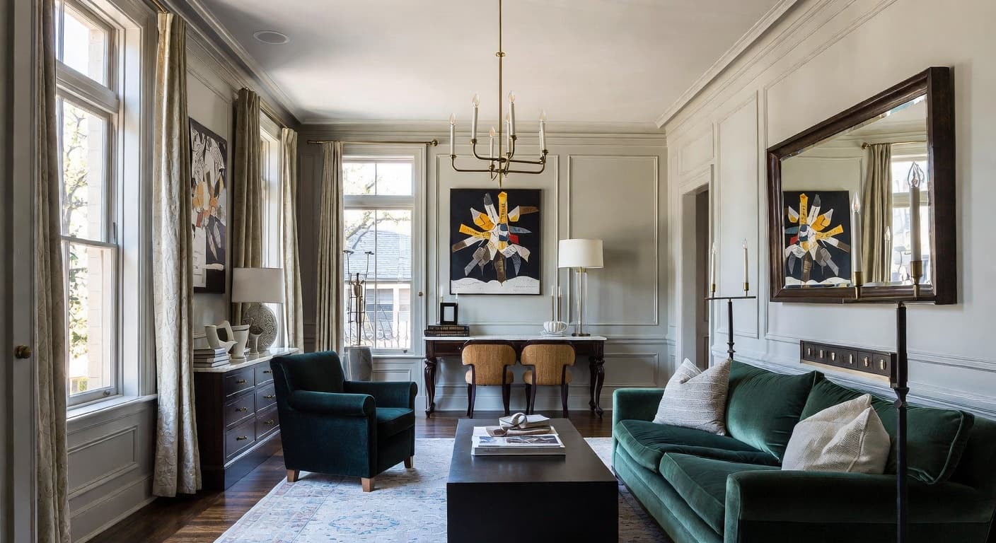 Federal utility room interior design - featuring federal style furniture, decor, colors, and layout ideas for your utility room