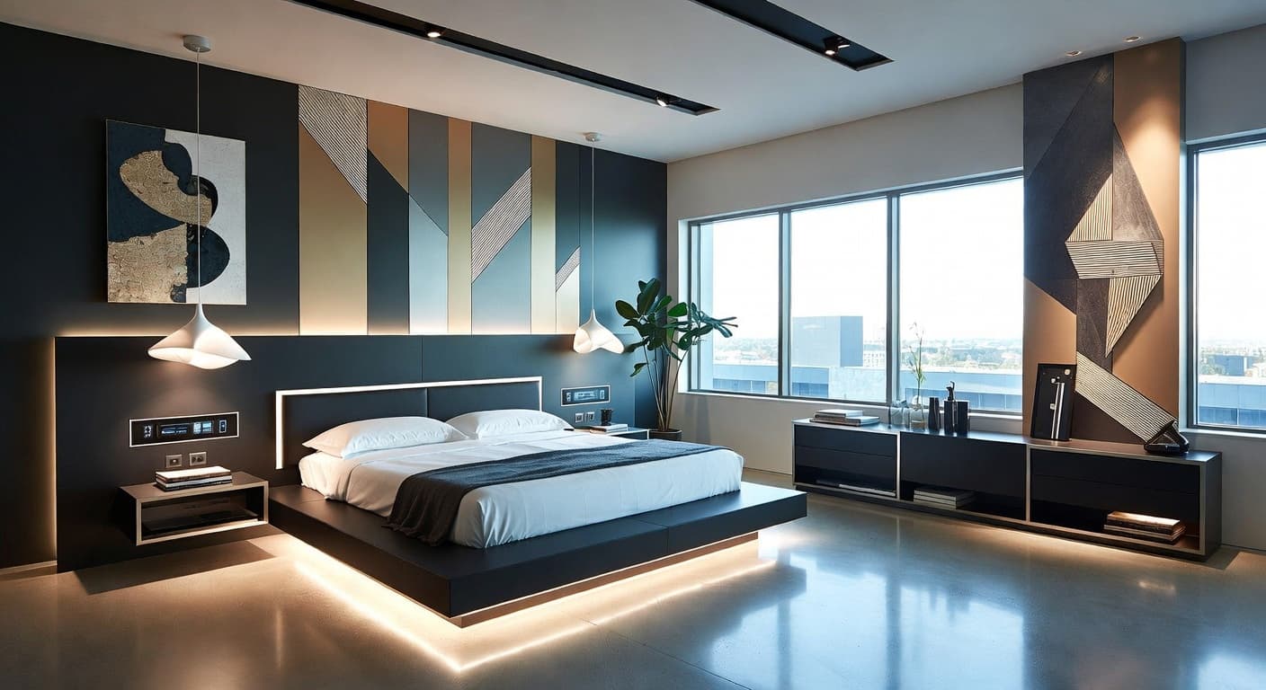 Futuristic Bedroom design preview