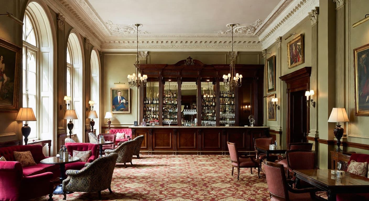 Georgian bar room interior design - featuring georgian style furniture, decor, colors, and layout ideas for your bar room