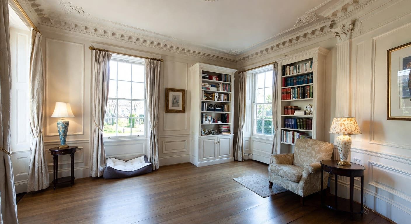 Georgian pet room interior design - featuring georgian style furniture, decor, colors, and layout ideas for your pet room