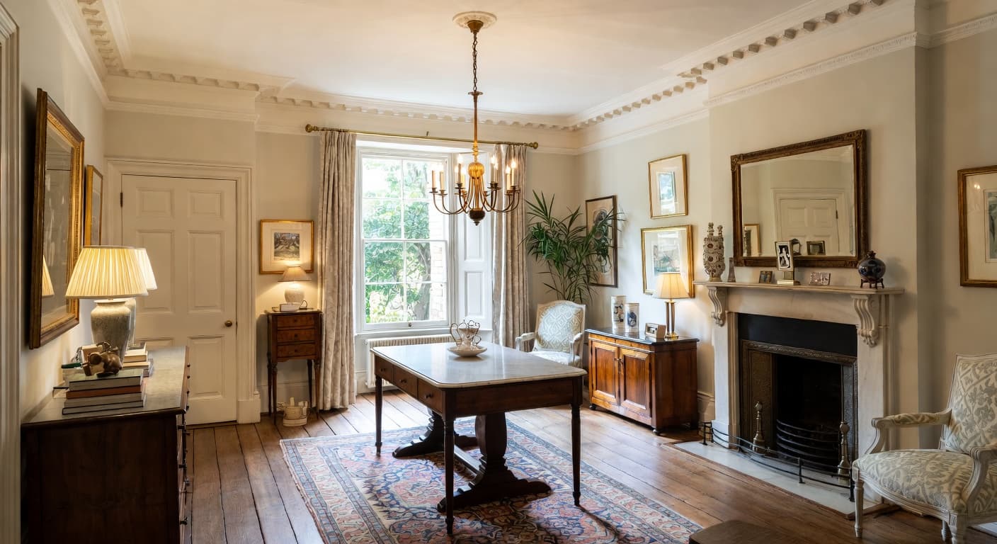 Georgian utility room interior design - featuring georgian style furniture, decor, colors, and layout ideas for your utility room