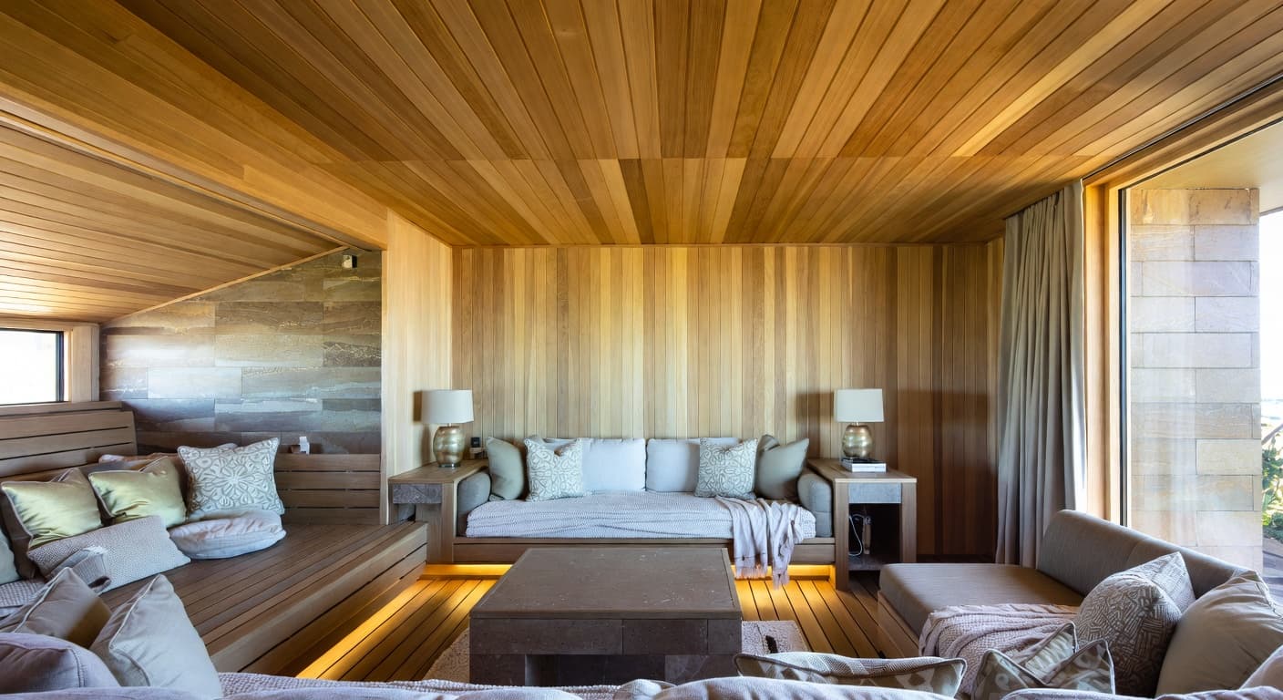 Glam sauna / spa room interior design - featuring glam style furniture, decor, colors, and layout ideas for your sauna / spa room