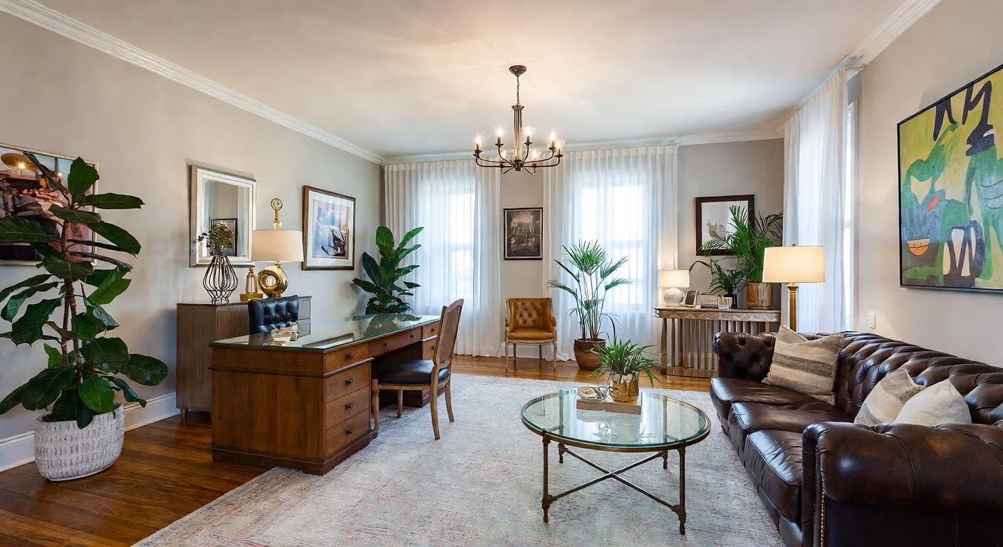 Glam workshop interior design - featuring glam style furniture, decor, colors, and layout ideas for your workshop