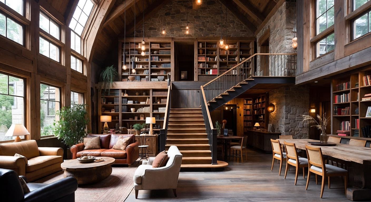 Gorpcore observatory interior design - featuring gorpcore style furniture, decor, colors, and layout ideas for your observatory